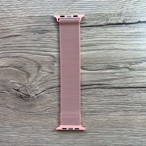 NEW BAND PINK Milanese Stainless For Apple Watch - Picture 2 of 5